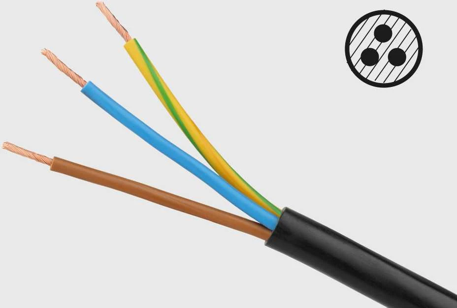 Rebel elektros tinklo ilgintuvas 5 lizdai su jungikliu 1.5m - 1.5mm