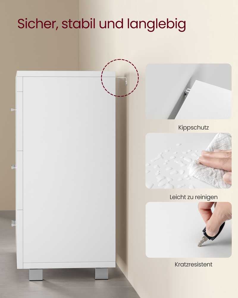 Songmics Praustuvo spintelė 30 × 70 × 64 cm