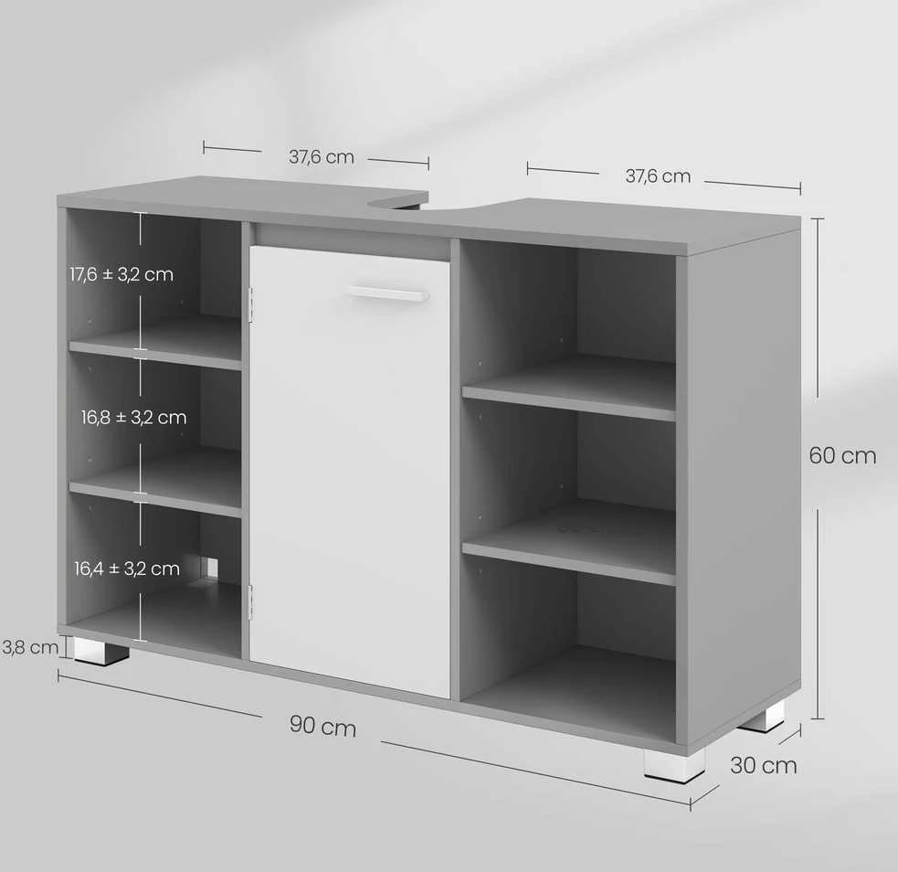 Songmics Praustuvo spintelė 30×90×60 cm