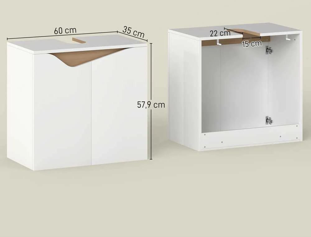 Praustuvo spintelė 60 × 35 × 57,9 cm
