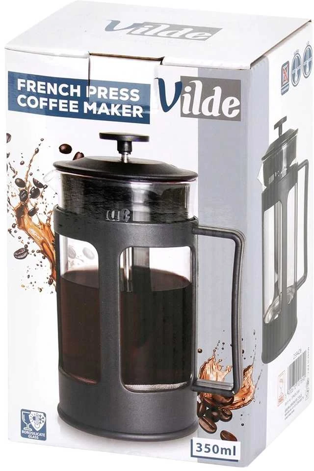 Presinis stiklinis kavos ir arbatos aparatas Vilde 350 ml