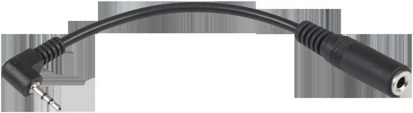 Garso adapteris 2.5 mm kampinis kištukas į 3.5 mm lizdą