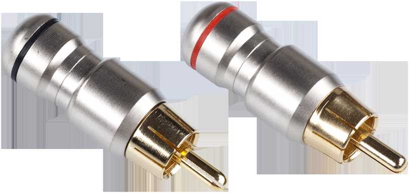 Wtyk Priedas Rca metalinis kištukas hd-287