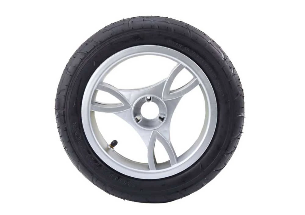 Lean Cars Priekinis plastikinis ratas PRO700 su pripučiama gumine padanga