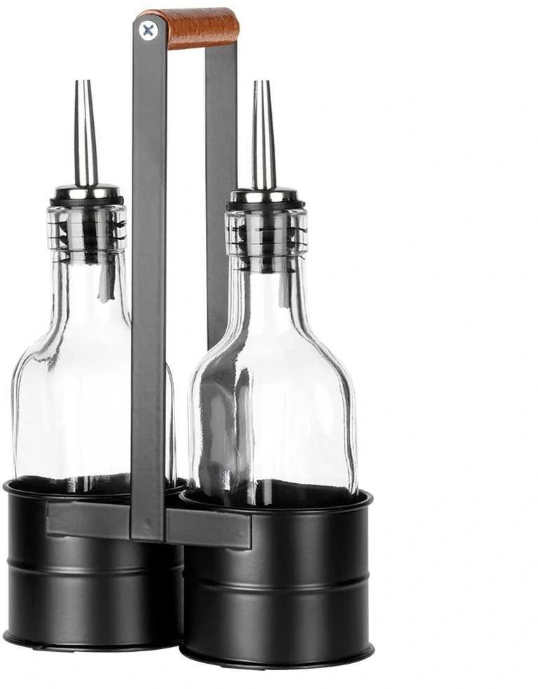 Prieskonių buteliukai su stovu 150 ml 3 vnt.