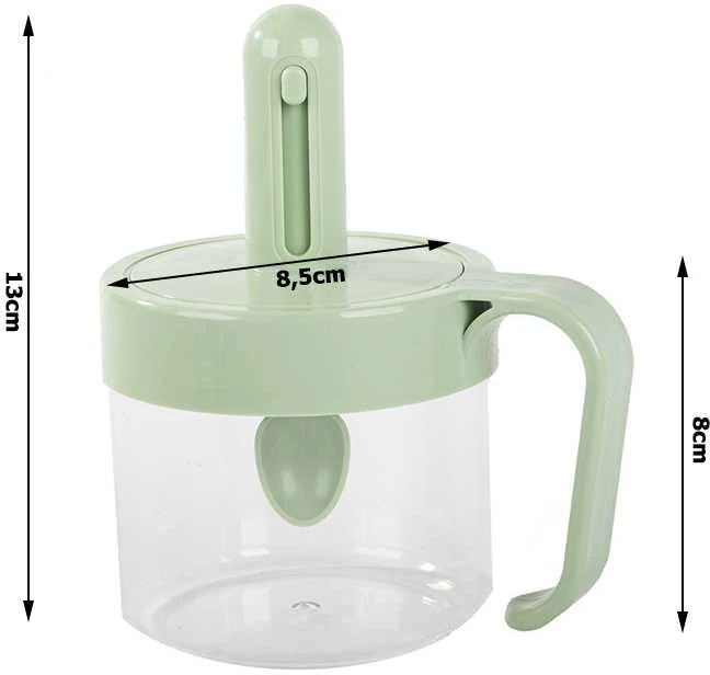 Prieskonių dėžutė su šaukštu, 0,2 l