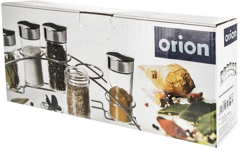 Orion Prieskonių stovas 7 vnt. 100 ml, chromuotas