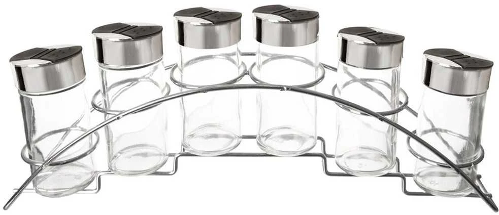 Orion Prieskonių stovas 7 vnt. 100 ml, chromuotas