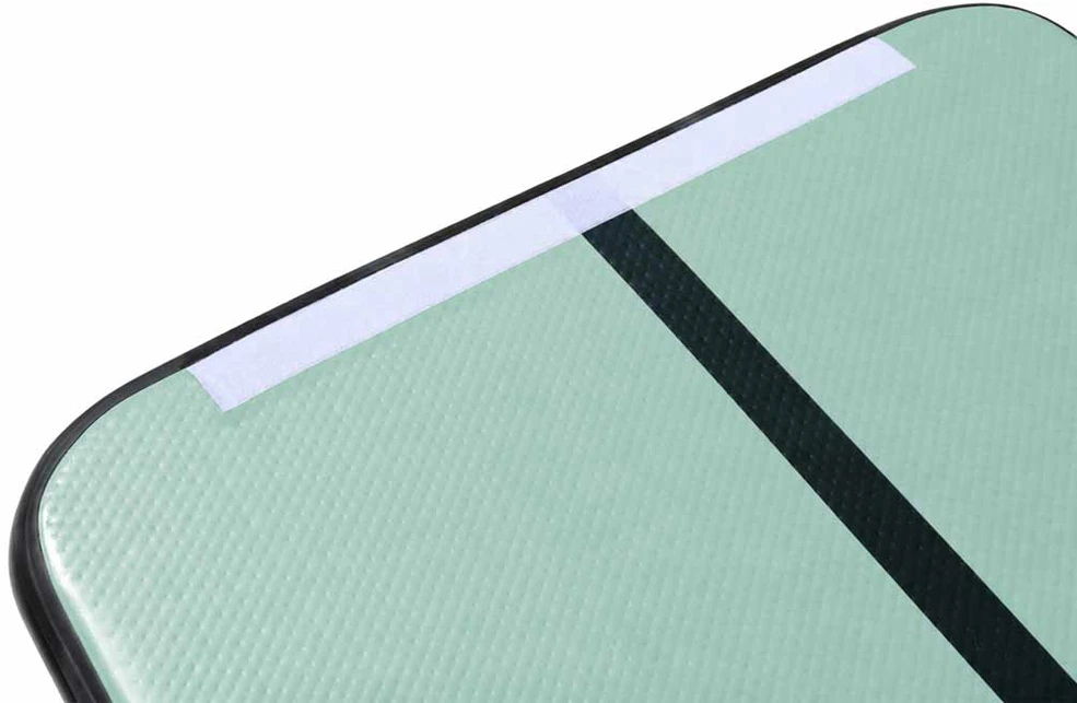 Pripučiama gimnastikos mata „Drop-stitch“, žalia, 300 × 100 × 10 cm