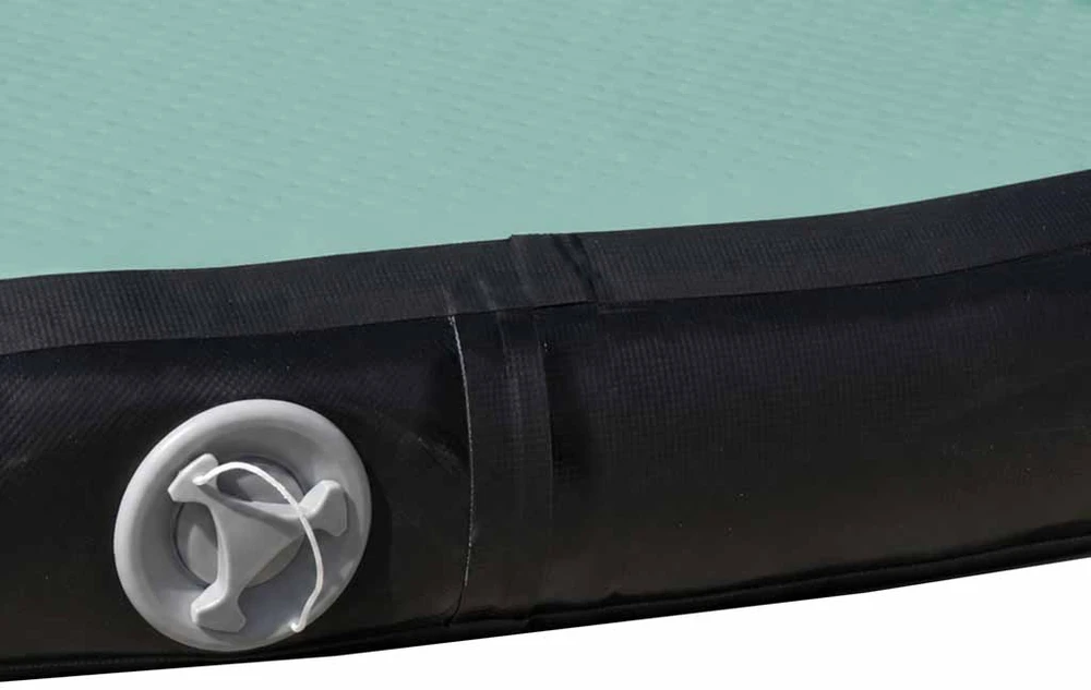 Pripučiama gimnastikos mata „Drop-stitch“, žalia, 300 × 100 × 10 cm