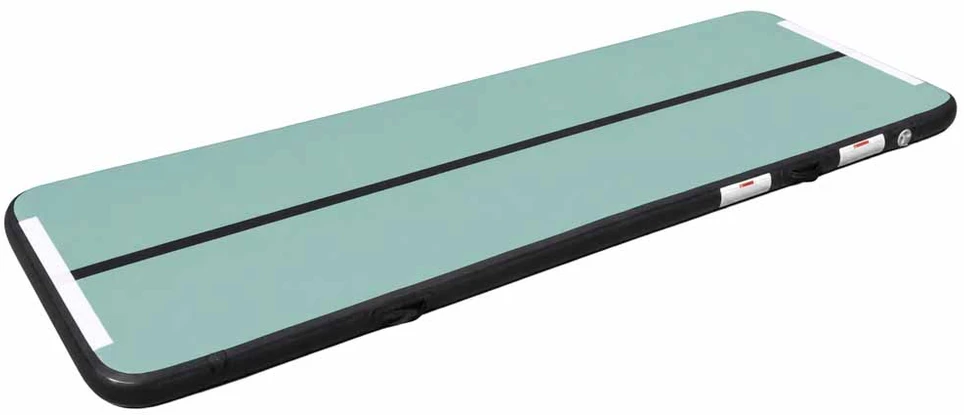 Pripučiama gimnastikos mata „Drop-stitch“, žalia, 300 × 100 × 10 cm