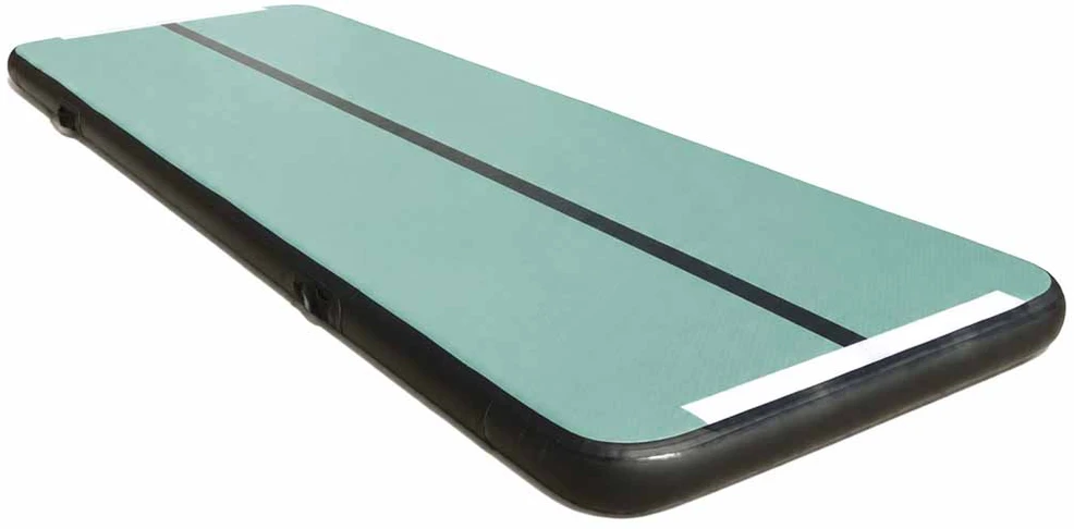 Pripučiama gimnastikos mata „Drop-stitch“, žalia, 300 × 100 × 10 cm