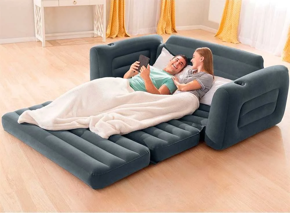 2-in-1 INTEX 66552 pripučiamas sofos-lovos ištiesiamas čiužinys