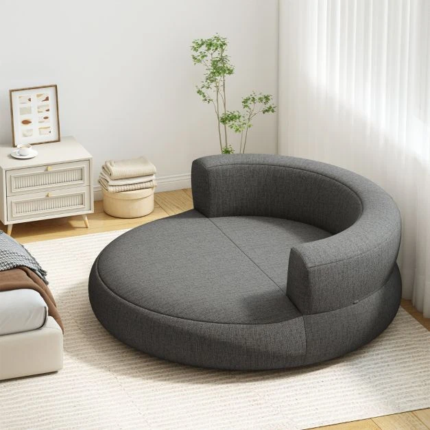 Pripučiama sofa pilka