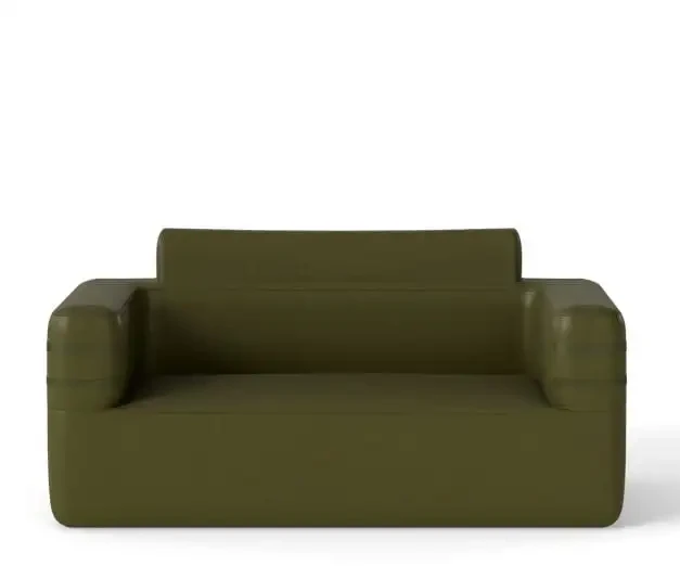 Pripučiama sofa su įkraunamu siurbliu, žalia, 176 x 84 x 81 cm