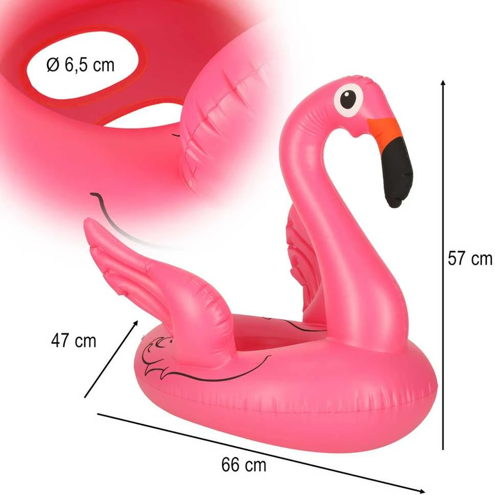 Pripučiamas vaikiškas pontono ratas flamingo