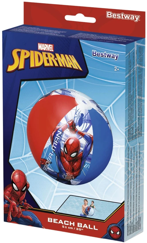 Dmuchana Pripučiamas paplūdimio kamuolys „Marvel Spider-Man“, 51 cm, „Bestway 98002“