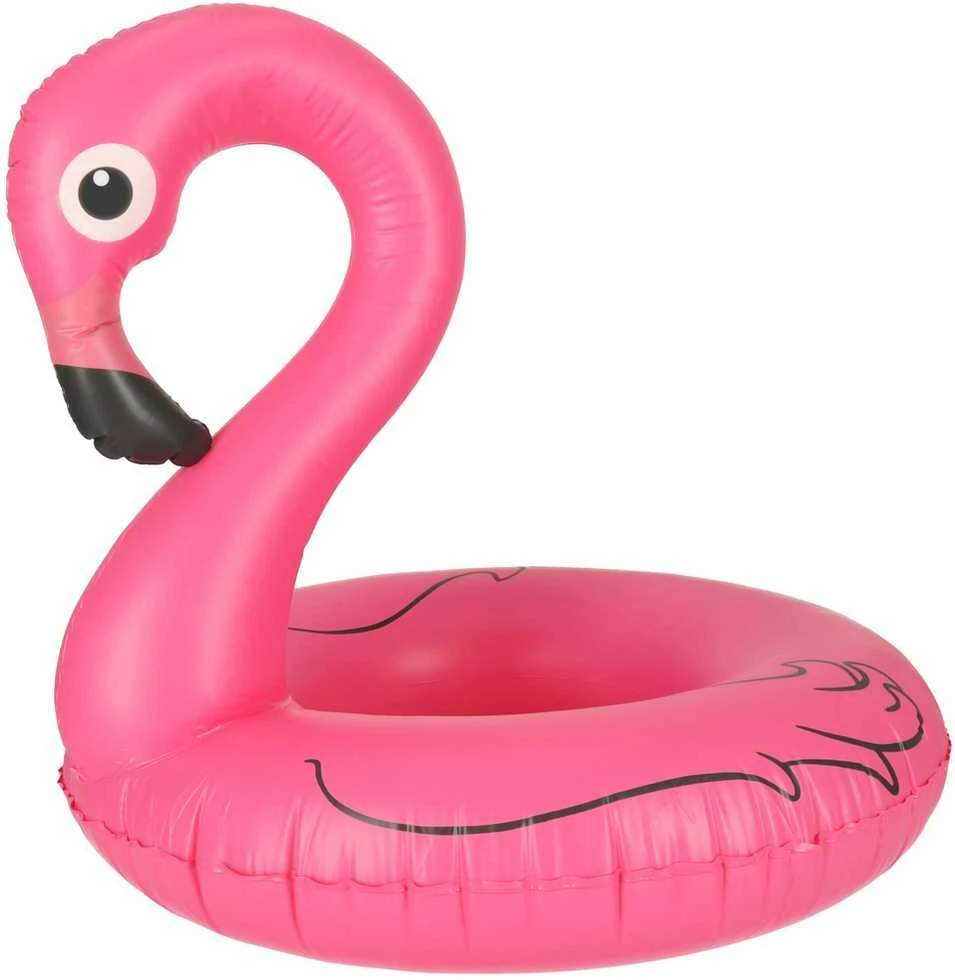 Pripučiamas plaukimo ratas, flamingas, 90cm, rožinė sp.