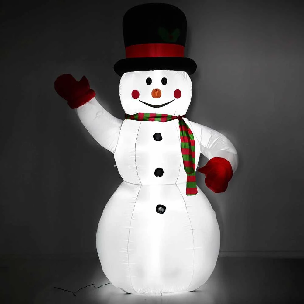 Pripučiamas sniego senis Springos su LED apšvietimu 180 cm
