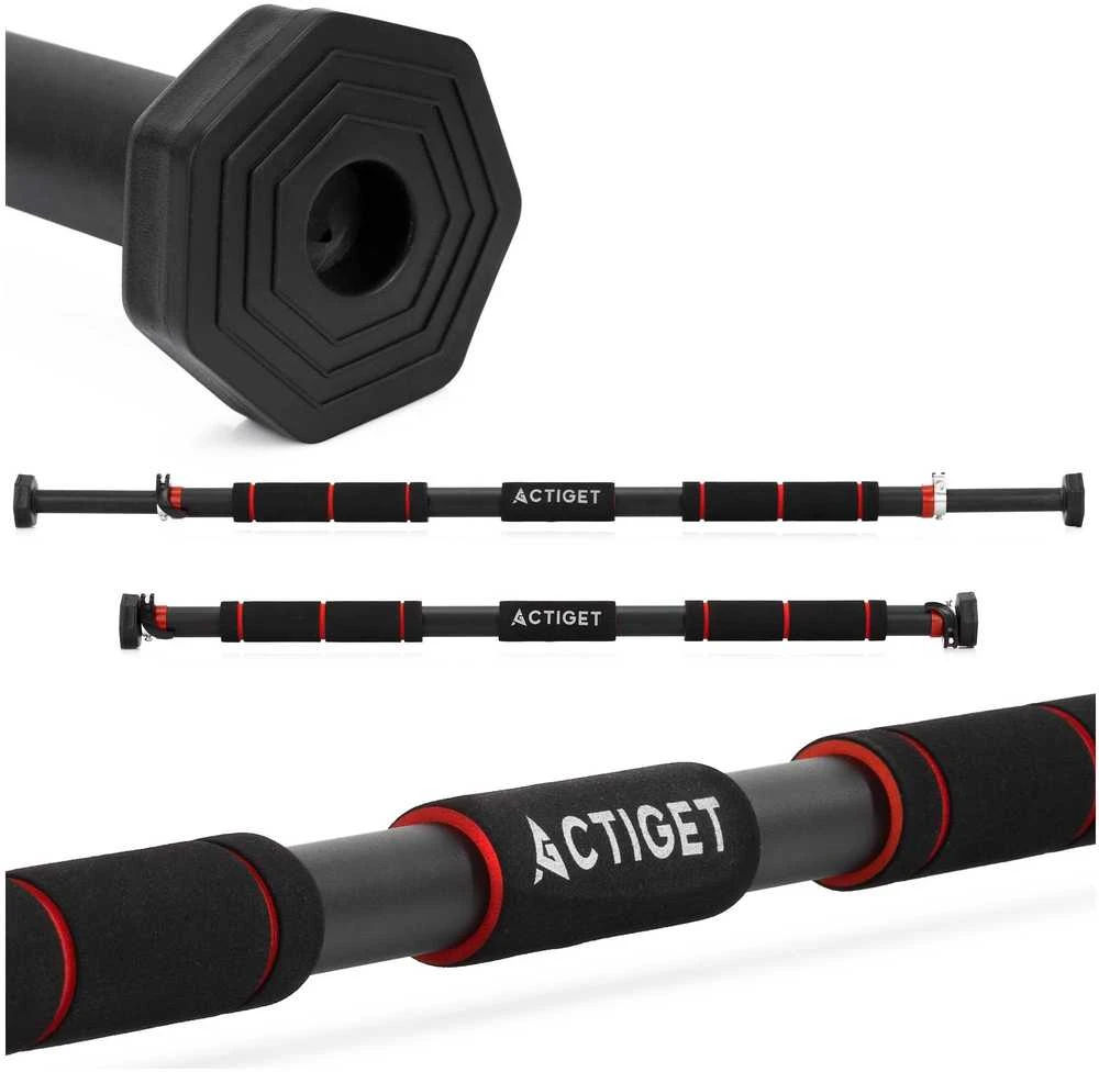 Skersinis prisitrukimams Actiget, 82-130 cm, juodas