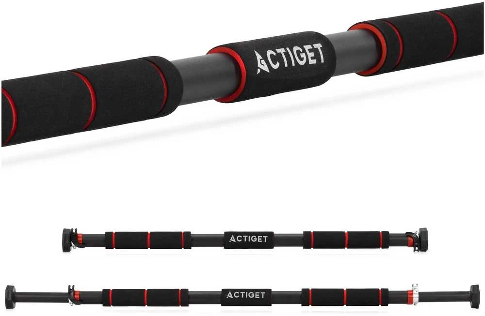 Skersinis prisitrukimams Actiget, 82-130 cm, juodas