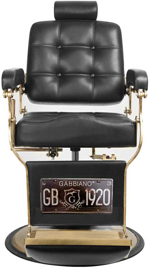 Activeshop Profesionali barberio kėdė Gabbiano Boss, juoda