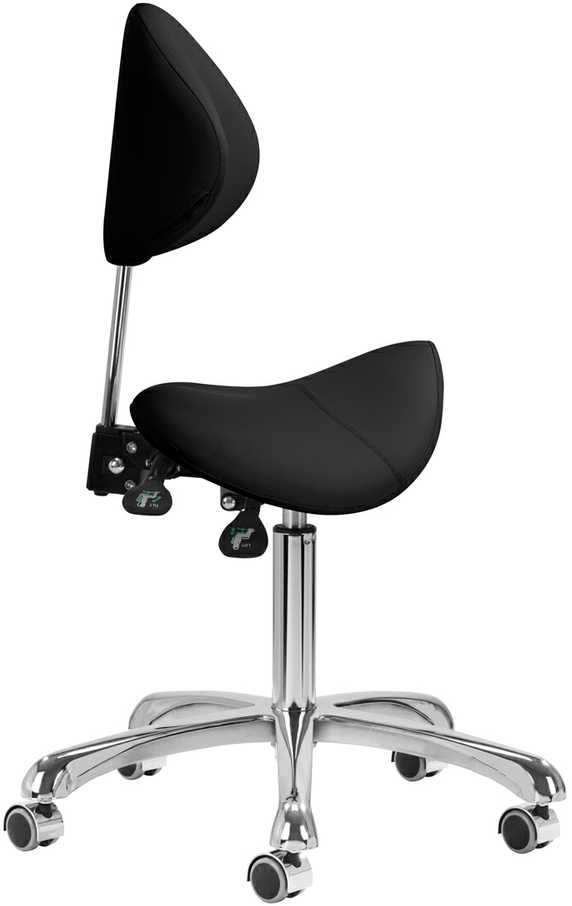 Activeshop Kosmetologinė meistro kėdutė Giovanni 1004 Juodas