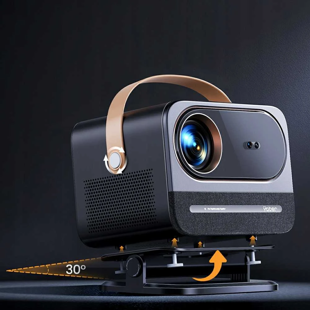 Yaber U12 LCD FullHD 1080p Multimedia Projektorius su Stereo kolonėlėmis - juodos spalvos