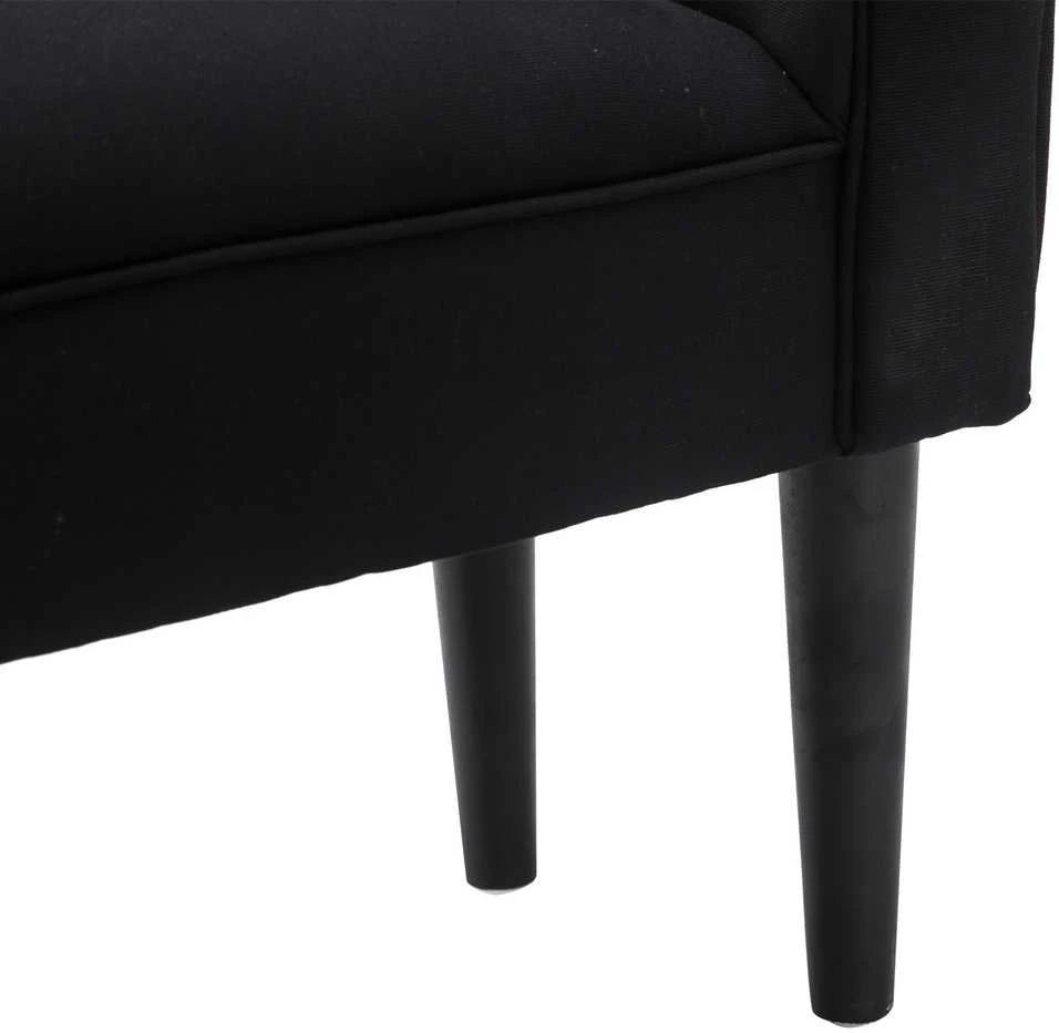 HOMCOM minkštasuolis miegamajam, lovos suoliukas, suoliukas su paminkštinimu, juodas, MDF ir putplastis, 102x31x51 cm
