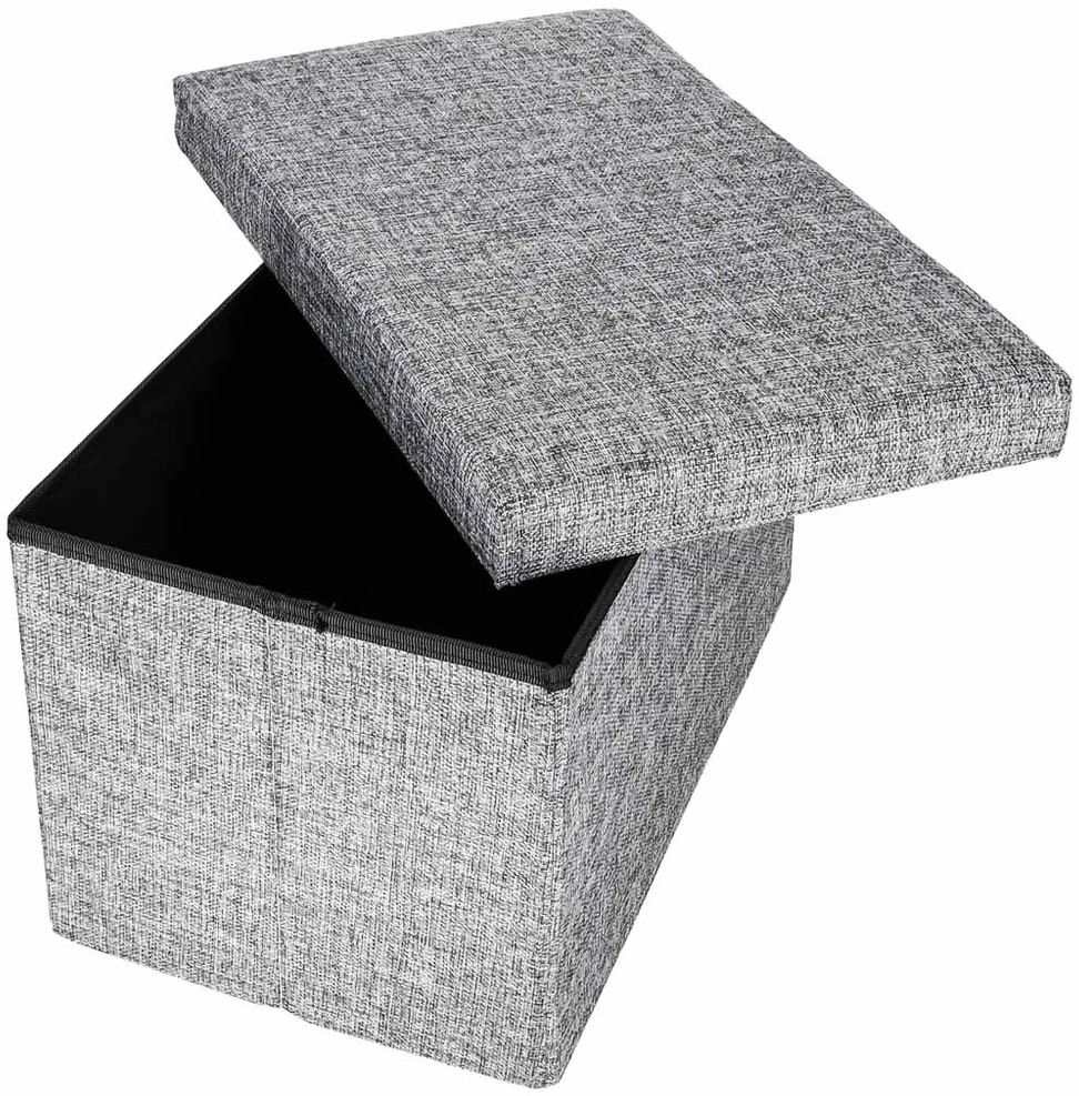 Pufas 49 x 31 x 29 cm pilkas