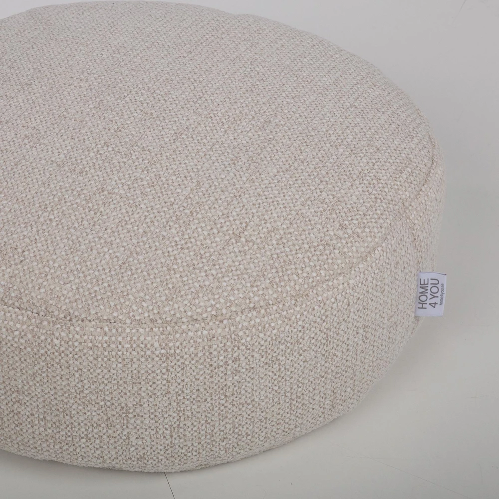 Taburetė „NOELLE“, D 44 cm, aukštis 18 cm, balta