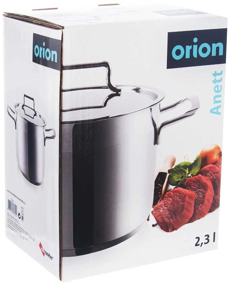 Orion Plieninis puodas ANETT 16 cm, 2,3 l su dangčiu