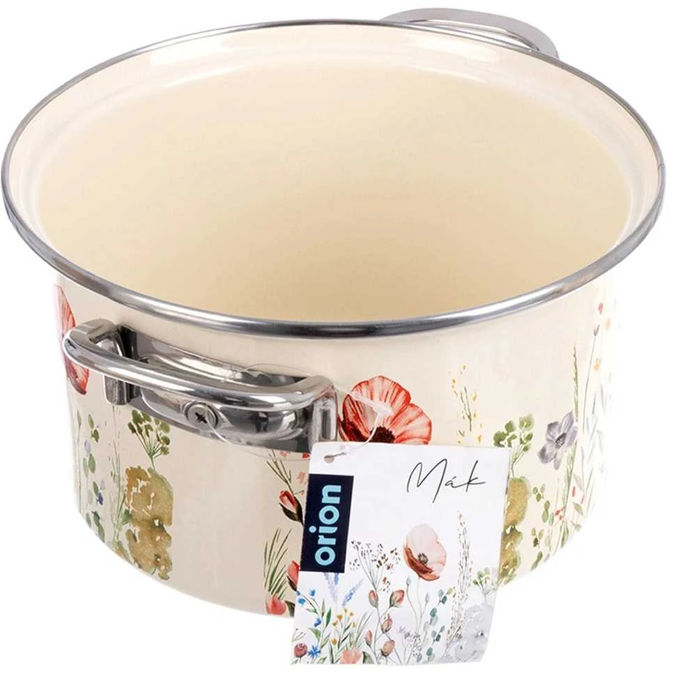 Orion Kreminis emaliuotas puodas MAKI 20 cm, 3 l