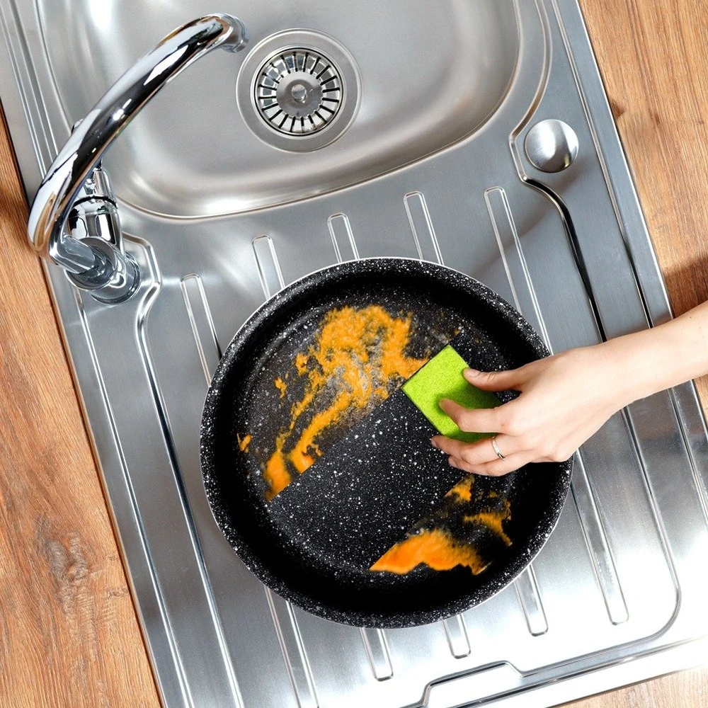 Puodas GRANDE COMBI su granitine danga, juodas, 20 cm, 3 l