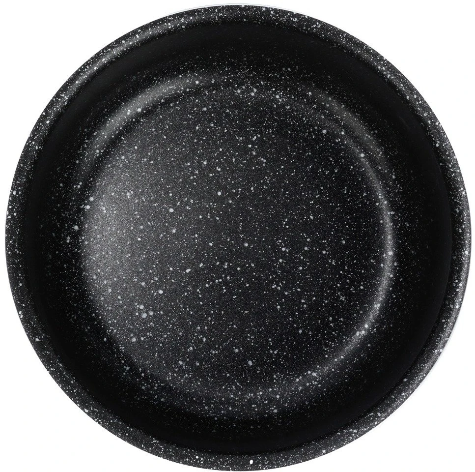 Puodas GRANDE COMBI su granitine danga, juodas, 20 cm, 3 l