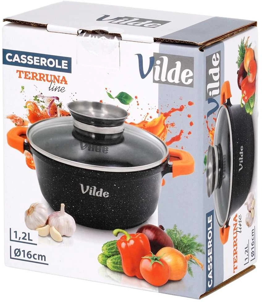 Vilde Puodas granitiniu paviršiumi TERRUNA AROMA 16 cm, 1,2 l