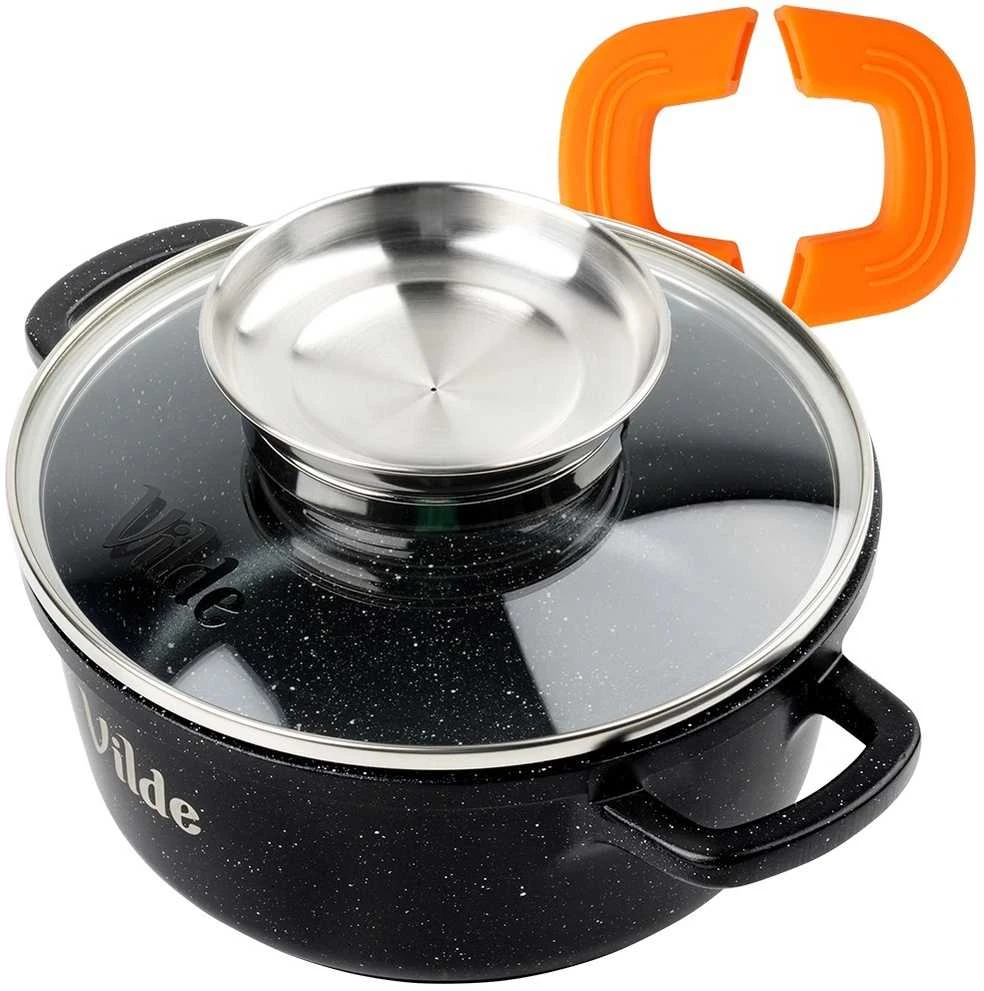 Vilde Puodas granitiniu paviršiumi TERRUNA AROMA 16 cm, 1,2 l