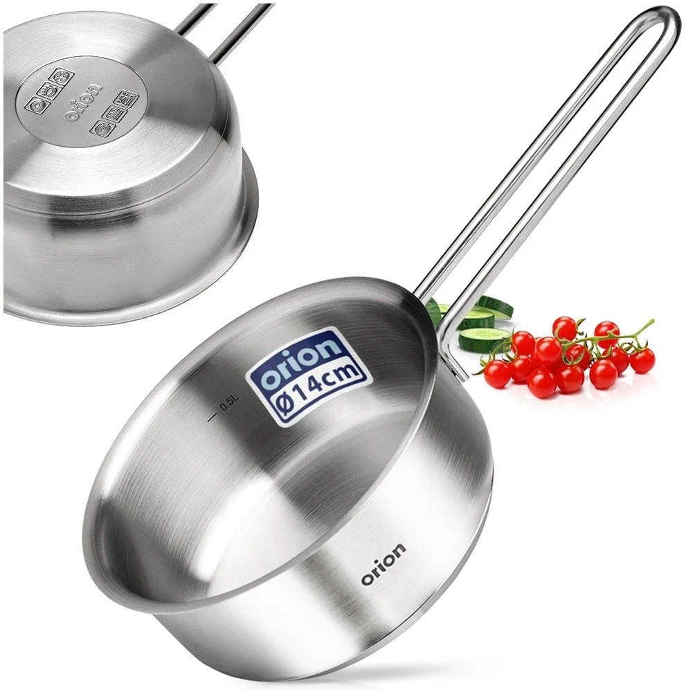 Puodas iš nerūdijančiojo plieno, sidabrinis, Ø 14 cm, 800 ml