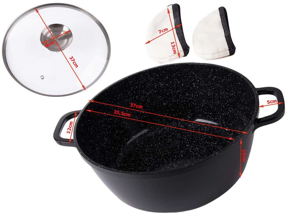 Puodas su dangčiu 12,6 l