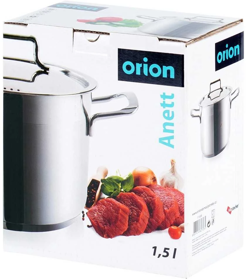Orion plieno puodas ANETT 14 cm, 1,5 l su dangčiu