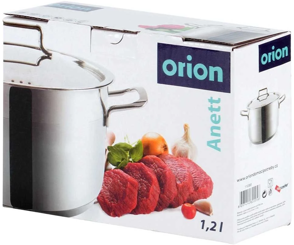 Orion plieno puodas ANETT 16 cm, 1,2 l su dangčiu