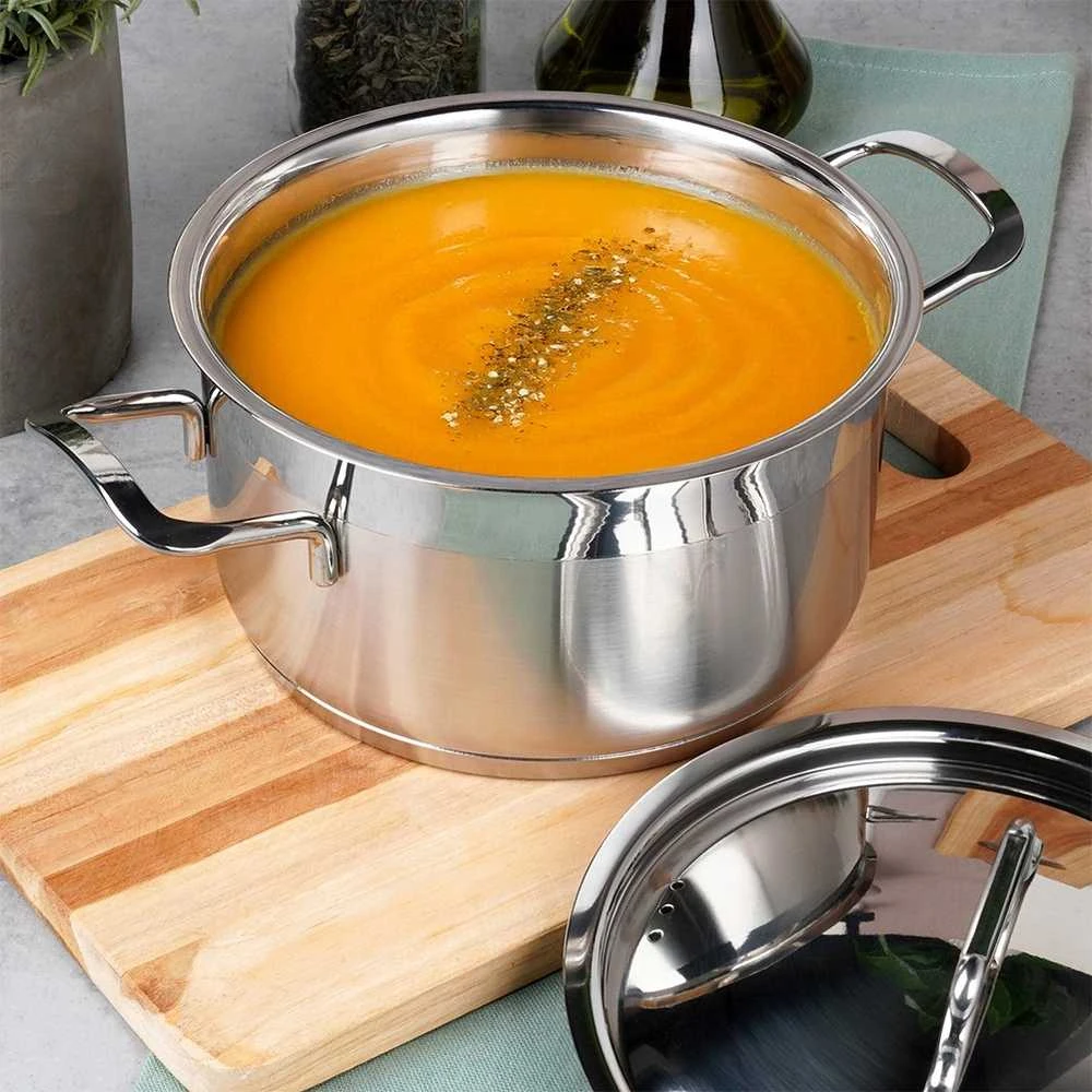 Orion plieno puodas ANETT 16 cm, 1,9 l su dangčiu