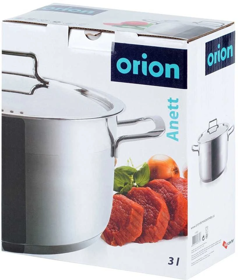 Orion Puodas plienas ANETT 20 cm, 3 l su dangčiu