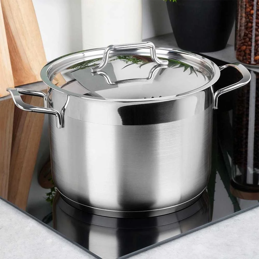 Orion Plieninis puodas ANETT 20 cm, 4,6 l, su dangčiu