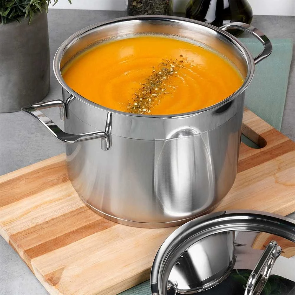 Orion Plieninis puodas ANETT 20 cm, 4,6 l, su dangčiu