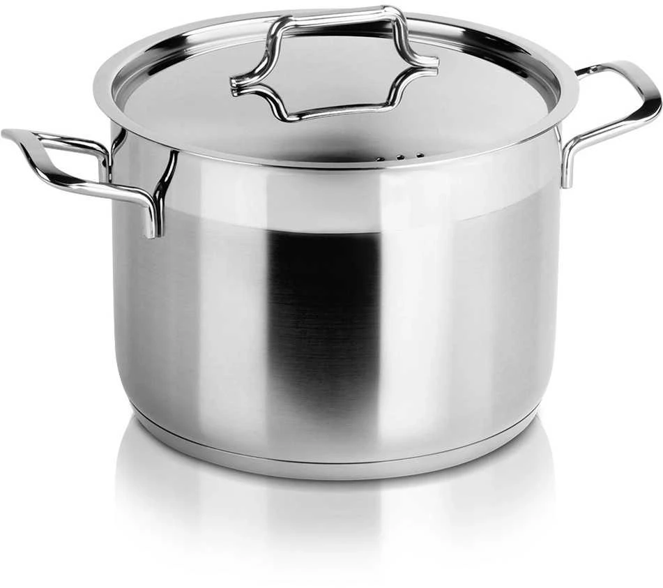 Orion Plieninis puodas ANETT 20 cm, 4,6 l, su dangčiu