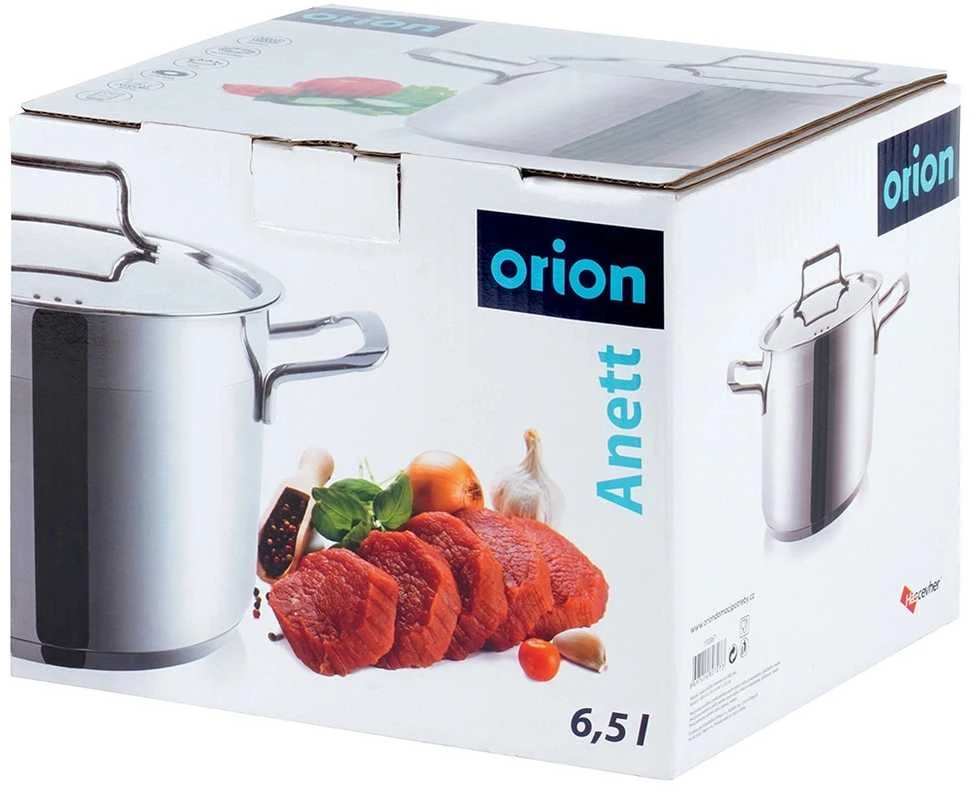 Orion plieno puodas ANETT 22 cm, 6,5 l su dangčiu