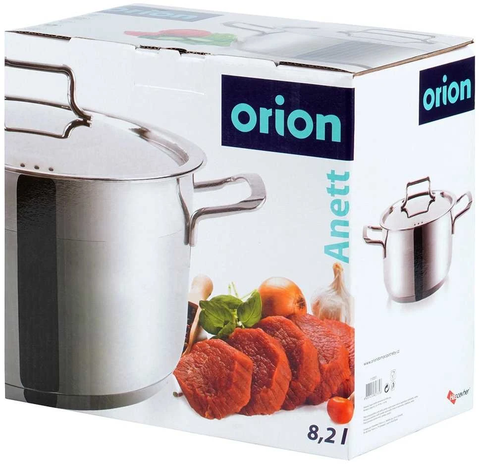 Orion Plieninis puodas ANETT 26 cm, 8,2 l su dangčiu