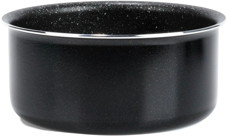 Puodas su granitine danga, indukcinei viryklei, juodas, Ø 16 cm, 1,55 l