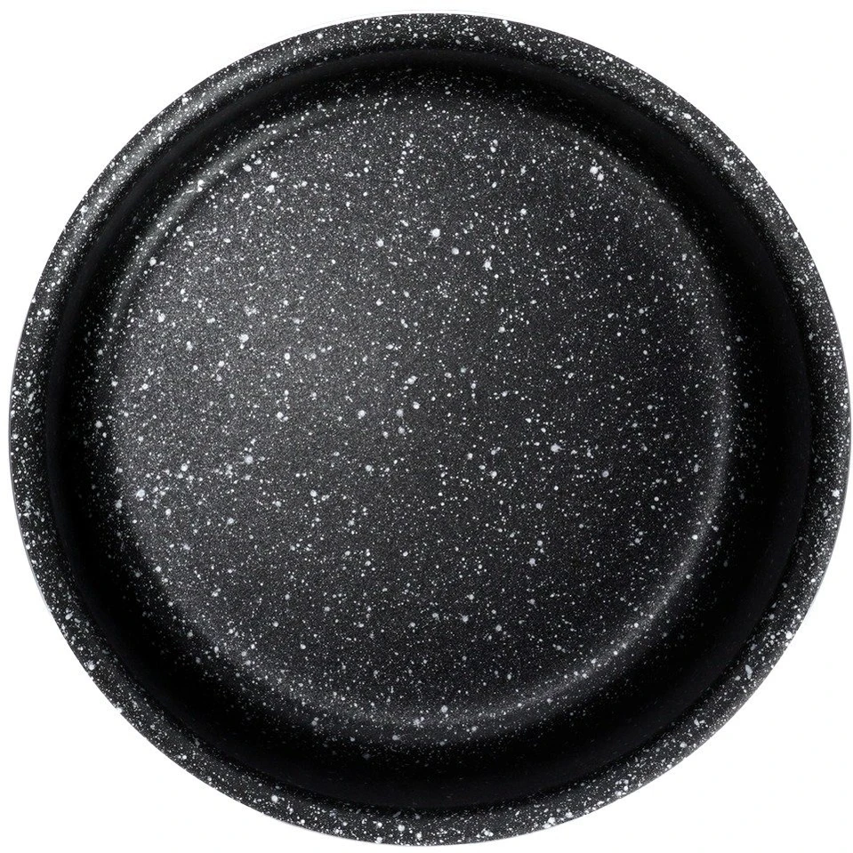 Puodas su granitine danga, indukcinei viryklei, juodas, Ø 16 cm, 1,55 l